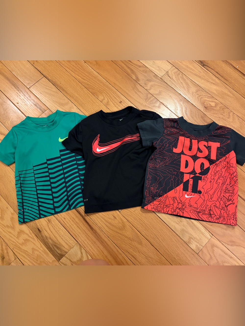Nike Boys' Tees in Teal, Black, and Red Graphic Mix